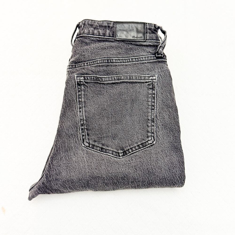 Madewell The Curvy Perfect Vintage Jean Zip Fly Wash Charcoal Denim Size 28